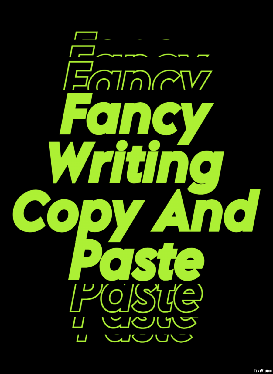 Fancy Writing Copy And Paste Texteffekt