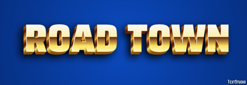 Road Town Tekst Effect
