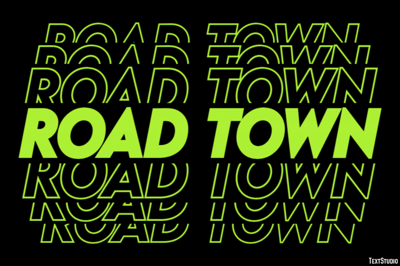 Road Town Efekt tekstowy