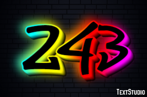 243 Text effect
