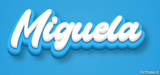 Miguela Efecto de Texto