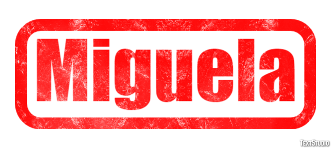 Miguela Efecto de Texto