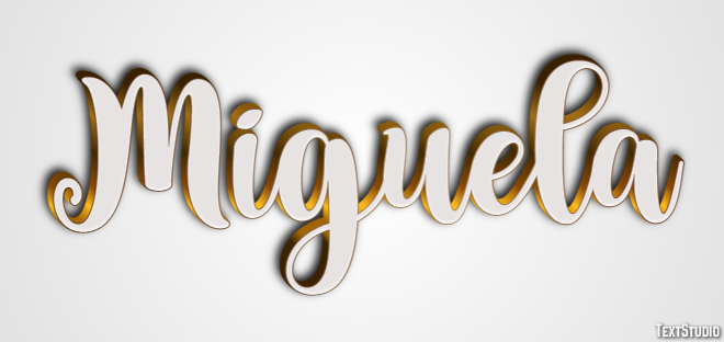 Miguela Efecto de Texto