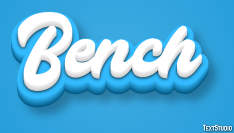 Bench Эффект текста