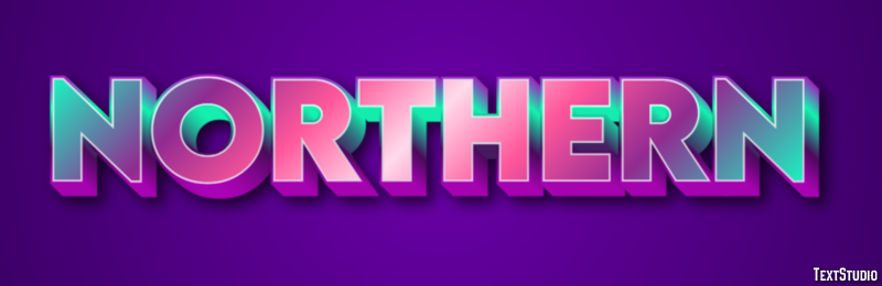 Northern Text Effect