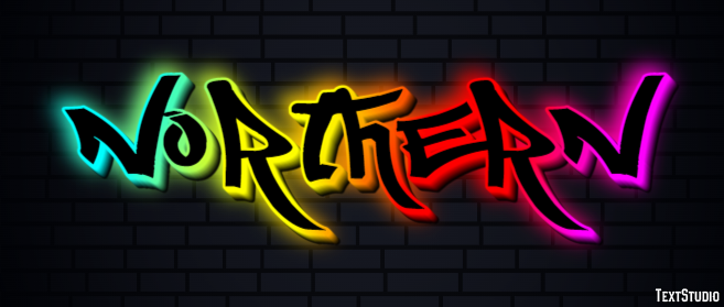 Northern Text effect