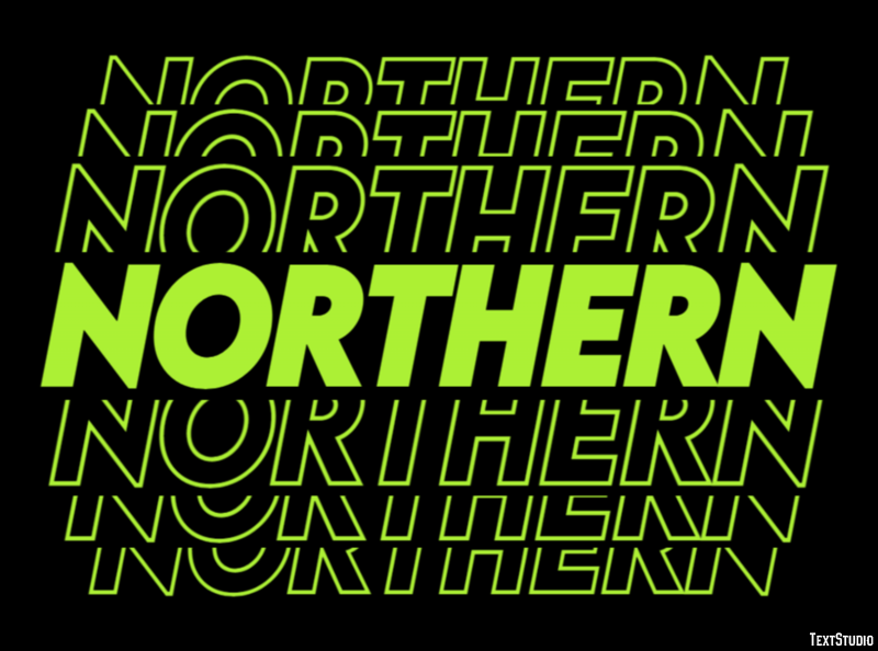 Northern テキスト効果