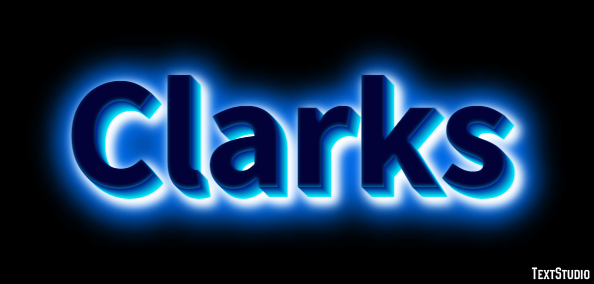 Clarks テキスト効果
