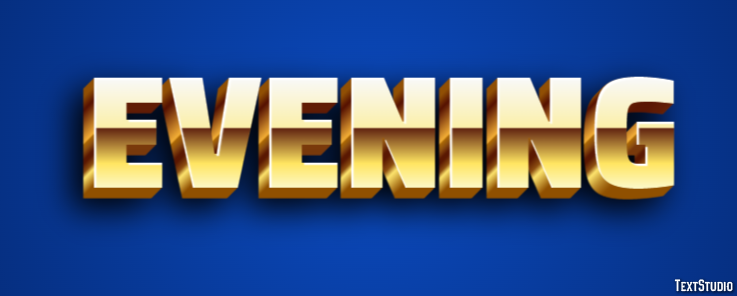 Evening Text Effect