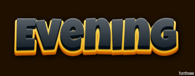 Evening Text Effect