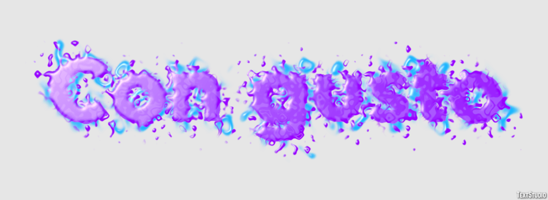 Con gusto Text effect