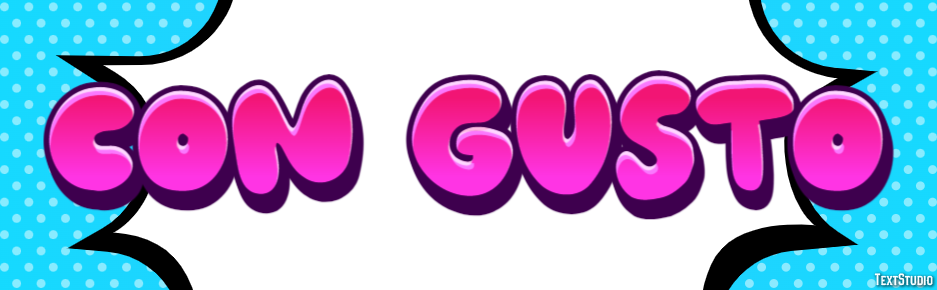 Con gusto Text effect