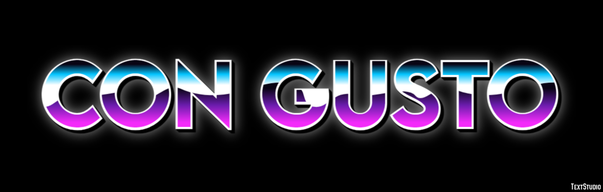 Con gusto Text effect