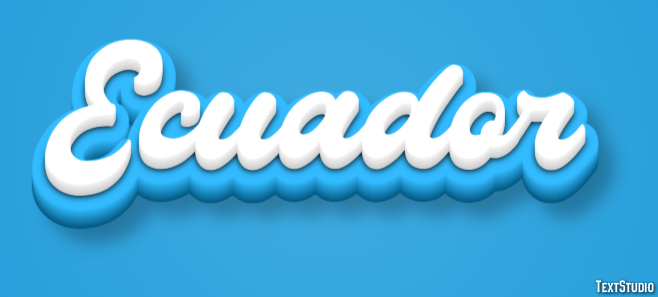 Ecuador Text Effect