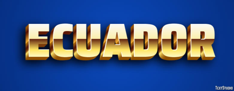 Ecuador Text Effect