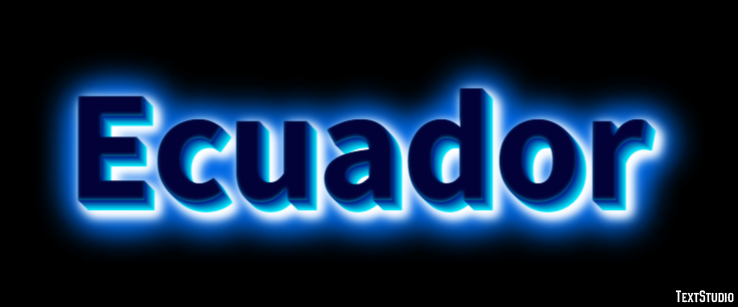 Ecuador Effetto testo
