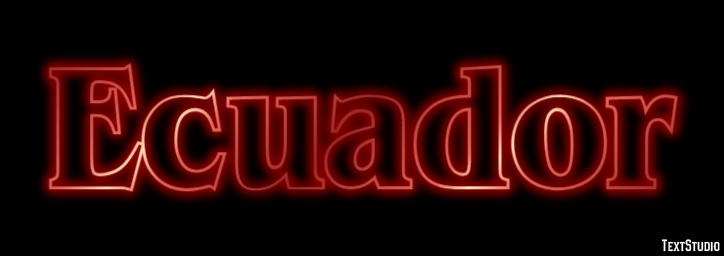 Ecuador Text Effect