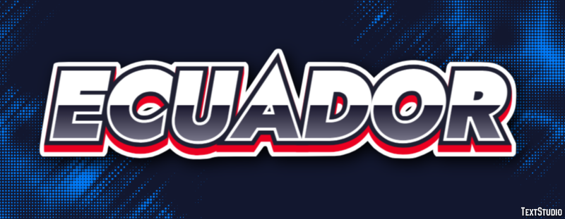 Ecuador Text Effect