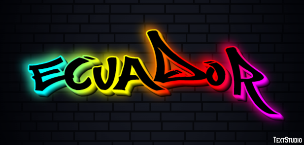 Ecuador Text Effect