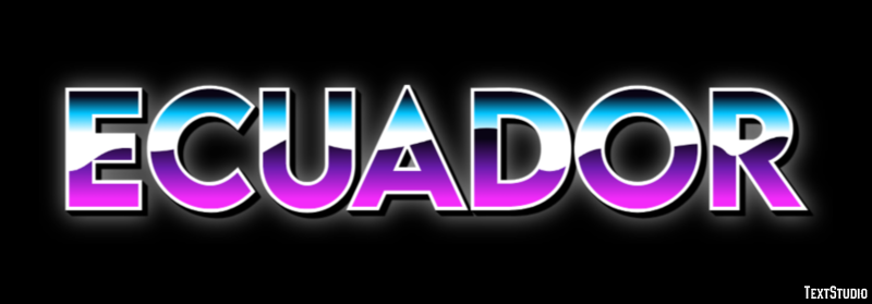 Ecuador Effetto testo