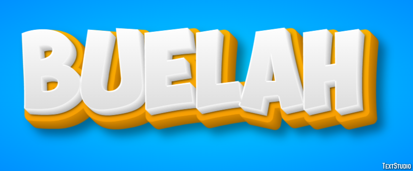 Buelah Text effect
