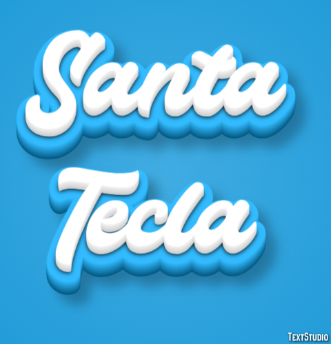 Santa Tecla Efekt tekstowy