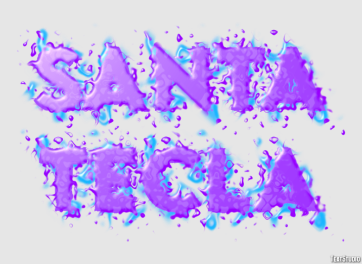 Santa Tecla Efekt tekstowy