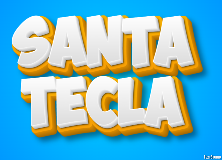 Santa Tecla Efekt tekstowy
