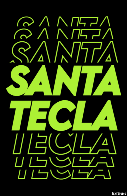 Santa Tecla Efekt tekstowy