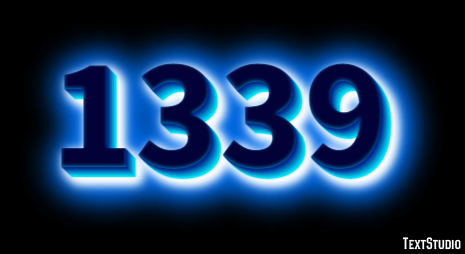 1339 Text effect