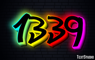 1339 Text effect