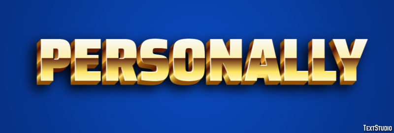 Personally Text effect