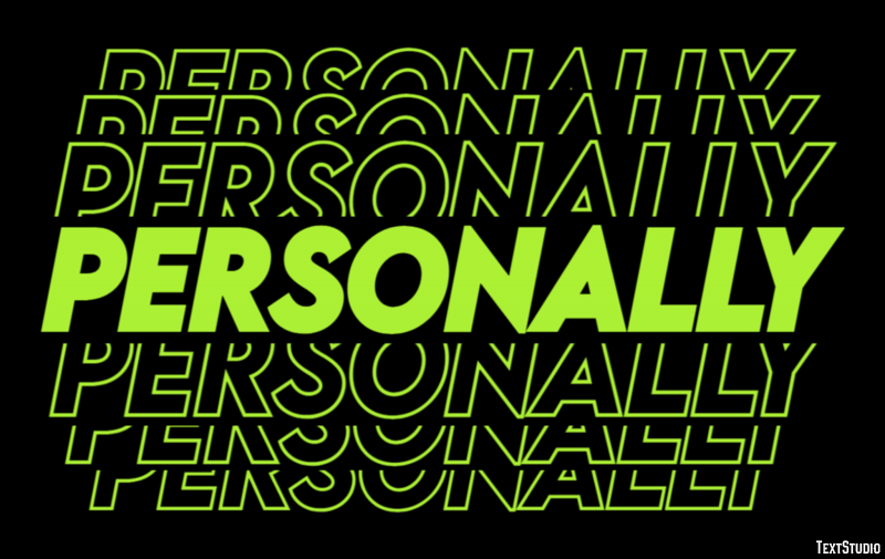 Personally Text Effect