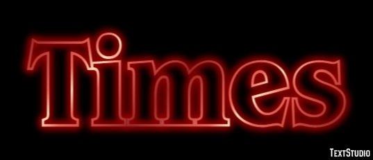 Times Efecto de Texto
