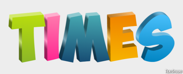 Times Text Effect