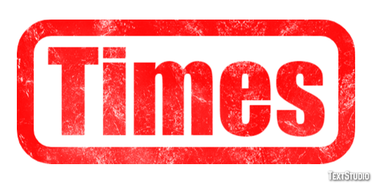 Times Text Effect