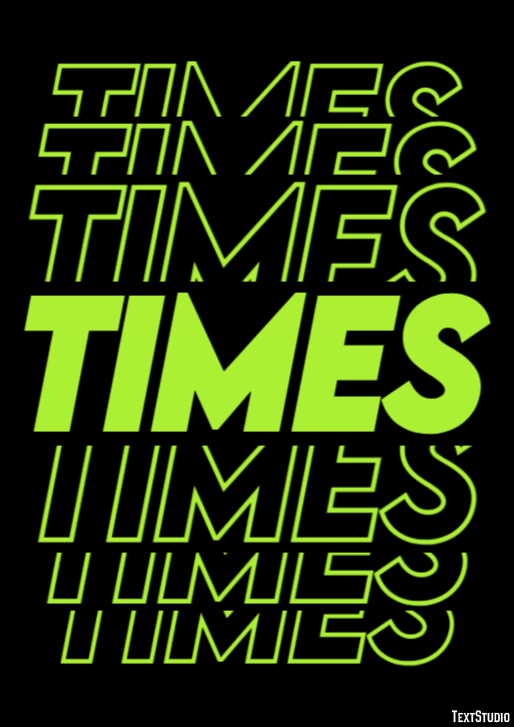 Times Efecto de Texto