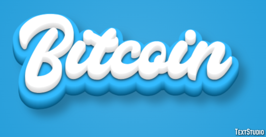 Bitcoin Text effect