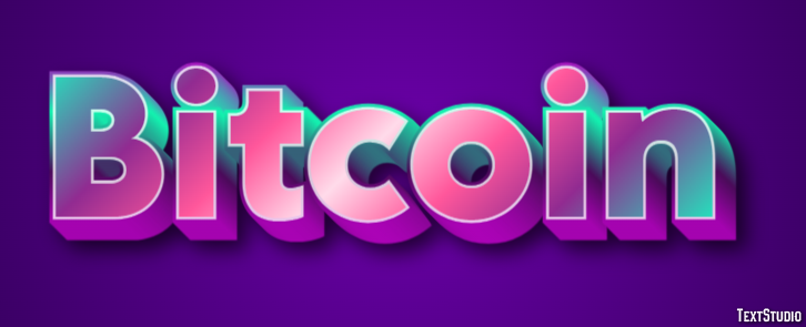 Bitcoin Text effect