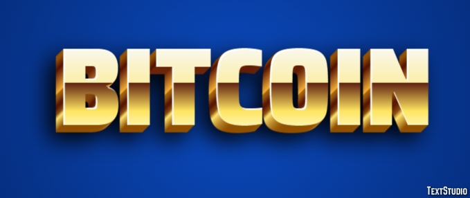 Bitcoin Text effect