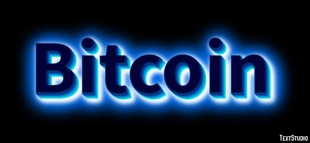 Bitcoin Text effect