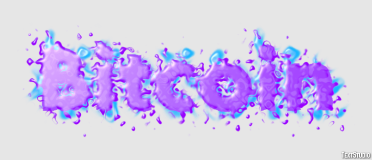 Bitcoin Text effect