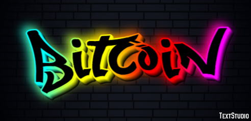 Bitcoin Text effect