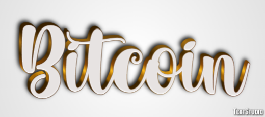 Bitcoin Text effect