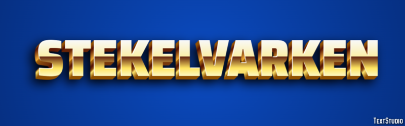 Stekelvarken Tekst effect