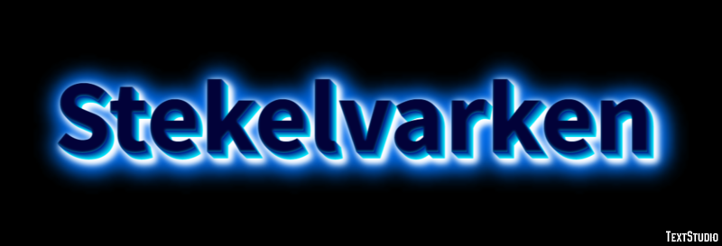 Stekelvarken Tekst effect
