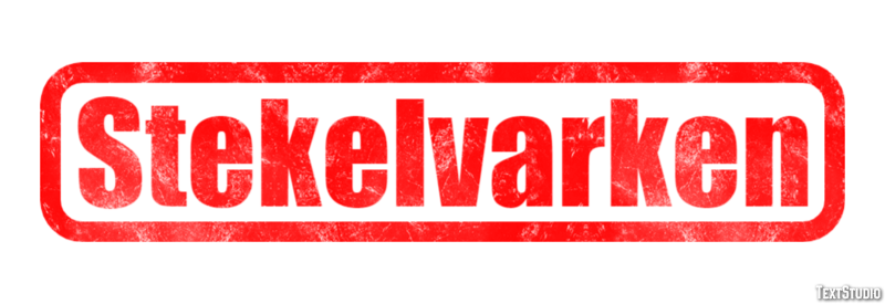Stekelvarken Tekst effect
