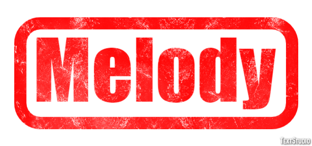 Melody Efekt tekstowy
