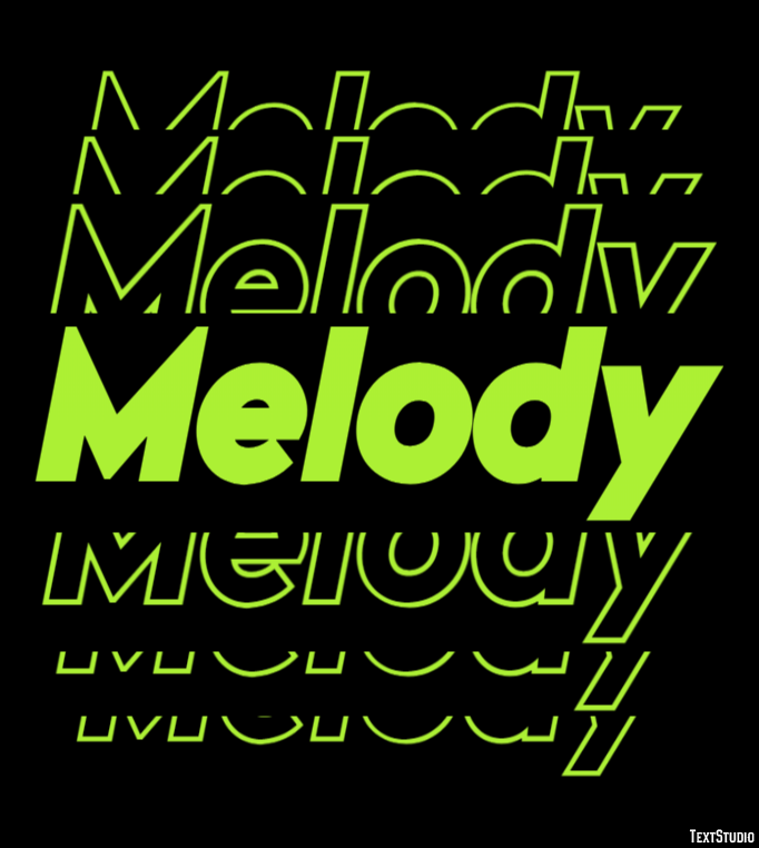 Melody Efecto de Texto