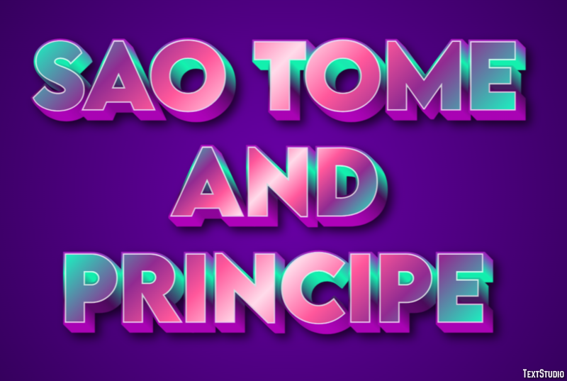 Sao Tome and Principe Text Effect